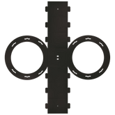 Rundlaternen-Zuschnitt | Ø 22 cm 12 cm, 400 g/m², schwarz