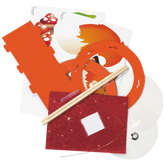 Laternen-Bastel-Set „Fuchs“ | orange
