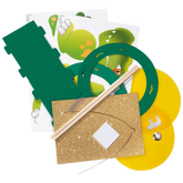 Laternen-Bastel-Set „Dino“ | gelb/grün