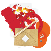 Laternen-Bastel-Set „Drache“ | orange/rot