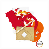 Laternen-Bastel-Set „Drache“ | orange/rot