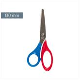 Bastelschere „Schnippy“ Linkshänder | abgerundet, 130 mm, rot/blau