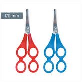Therapeutenschere | abgerundet, 170 mm, sortiert, blau, rot