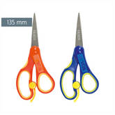 Kinderschere Soft-Touch | spitz, 135 mm, sortiert, blau, orange