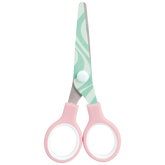 Kinderschere Happy Hippie mit Motivdruck | abgerundet, mehrfarbig, pastell