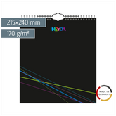 Bastel- und Fotokalender immerwährend | 215×240 mm, schwarz