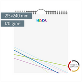 Bastel- und Fotokalender immerwährend | 215×240 mm, weiß