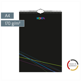 Bastel- und Fotokalender immerwährend | A4, schwarz