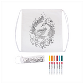 Bastel-Set Stoff bemalen „Mermaid“ Sportbeutel & Schlampermäppchen