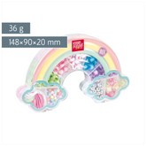 Schmuck-Set „Rainbow“ | 148×90×20 mm, mehrfarbig, pastell, 36 g