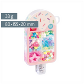 Schmuck-Set „Ice Cream“ | 80×155×20 mm, mehrfarbig, pastell, 38 g