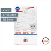 Wochen-Ersatzkalendarium Mod. TM 15 2026 | 87×153 mm