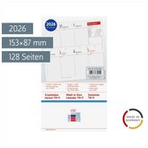 Wochen-Ersatzkalendarium TM 17/contacter 2026 | 153×87 mm
