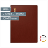 Taschenkalender Mod. perfect/Technik I 2026 | A6, Kunststoff, bordeaux
