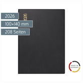 Taschenkalender Mod. perfect/Technik I 2026 | A6, Kunststoff, schwarz