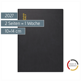 Taschenkalender Mod. perfect/Technik I 2027 | A6, Kunststoff, schwarz