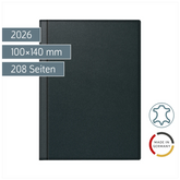 Taschenkalender Mod. perfect/Technik I 2026 | A6, Leder, schwarz