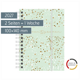 Taschenkalender Mod. perfect/Technik I 2027 „Confetti“ | A6, Kunststoff
