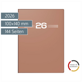 Taschenkalender Mod. perfect/Technik I 2026 | A6, Kunststoff, caramel