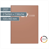 Taschenkalender Mod. perfect/Technik I 2027 | A6, Kunststoff, caramel