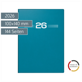 Taschenkalender Mod. perfect/Technik I 2026 | A6, Kunststoff, petrol