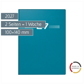Taschenkalender Mod. perfect/Technik I 2027 | A6, Kunststoff, petrol