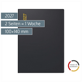 Taschenkalender Mod. perfect/Technik I 2027 | A6, Kunststoff, schwarz