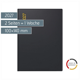 Taschenkalender Mod. perfect/Technik I 2027 | A6, Kunststoff, schwarz