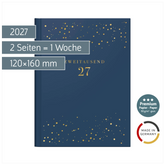 Taschenkalender Premium Young Line Mini 2027 „Starry Night“ | A6, Kunstleder