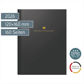 Taschenkalender Premium Young Line Mini 2026 „Heart“ | A6, Papier