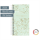 Taschenkalender Mod. Timing 2 2026 „Confetti“ | A6, Kunststoff