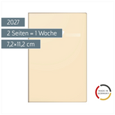Taschenkalender Mod. partner/Industrie I 2027 | A7, Kunststoff, sand