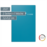 Taschenkalender Mod. partner/Industrie I 2027 | A7, Kunststoff, petrol