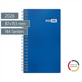 Taschenkalender Mod. Taschenplaner int. 2026 | A6, Papier, blau