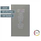 Taschenkalender Mod. Taschenplaner int. 2026 „Iridescent“ | A6, Kunststoff