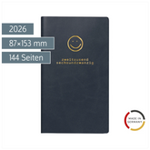 Taschenkalender Mod. Taschenplaner int. 2026 „Smile“ | A6, Kunstleder