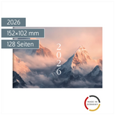 Taschenkalender Mod. Septimus 2026 „Mountain“ | A6 quer, Papier