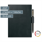 Taschenkalender Mod. perfect/Technik I 2027 | A6, Kunststoff, schwarz