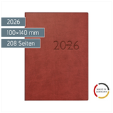 Taschenkalender Mod. perfect/Technik I 2026 | A6, Kunstleder, bordeaux