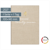 Taschenkalender Mod. Technik III 2027 „Icecoffee“ | A6, Textil