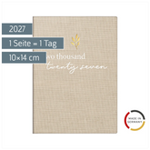 Taschenkalender Mod. Technik III 2027 „Icecoffee“ | A6, Textil