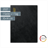 Taschenkalender Mod. Technik III 2027 | A6, Kunststoff, schwarz