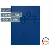Taschenkalender Mod. Technik III 2027 | A6, Kunstleder, blau
