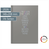 Buchkalender Mod. futura 2 2026 „Iridescent“ | A5, Kunststoff