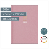 Buchkalender Premium Young Line 2026 „Love“ | A5, Textil