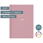 Buchkalender Premium Young Line 2027 „Love“ | A5, Textil