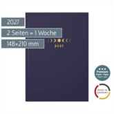 Buchkalender Premium Young Line 2027 „Moon“ | A5, Papier