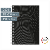 Buchkalender Mod. Timing 1 2026 | A5, Kunststoff, schwarz