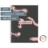 Buchkalender Design Line Mod. Timing 1 2027 „be different“ | A5, Papier