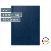 Buchkalender Mod. Chefplaner 2027 | A5, Kunststoff, dunkelblau